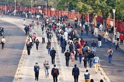 Marchas ponen en aprietos a miles de capitalinos