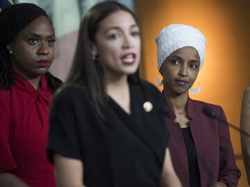 "El escuadrón": las 4 congresistas de EU a las que Trump atacó con "mensajes racistas"