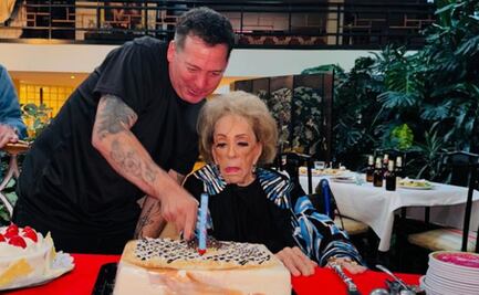 Silvia Pinal, de "pata de perro": de fiesta con Norma Lazareno y su hijo Luis Enrique Guzmán