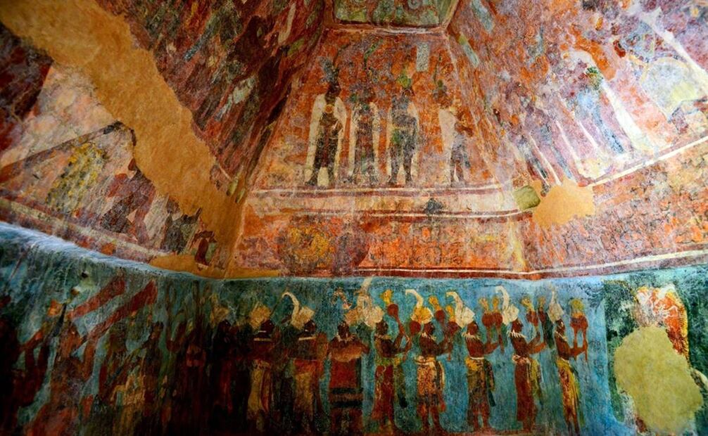Cuando el relato tradicional de Niltepec menciona que el añil empoderó a sus pobladores, no exagera. El uso de este tinte para producir el también famoso azul maya sugiere la importancia del mismo como un recurso valioso en la época prehispánica. Wikimedia Commons.