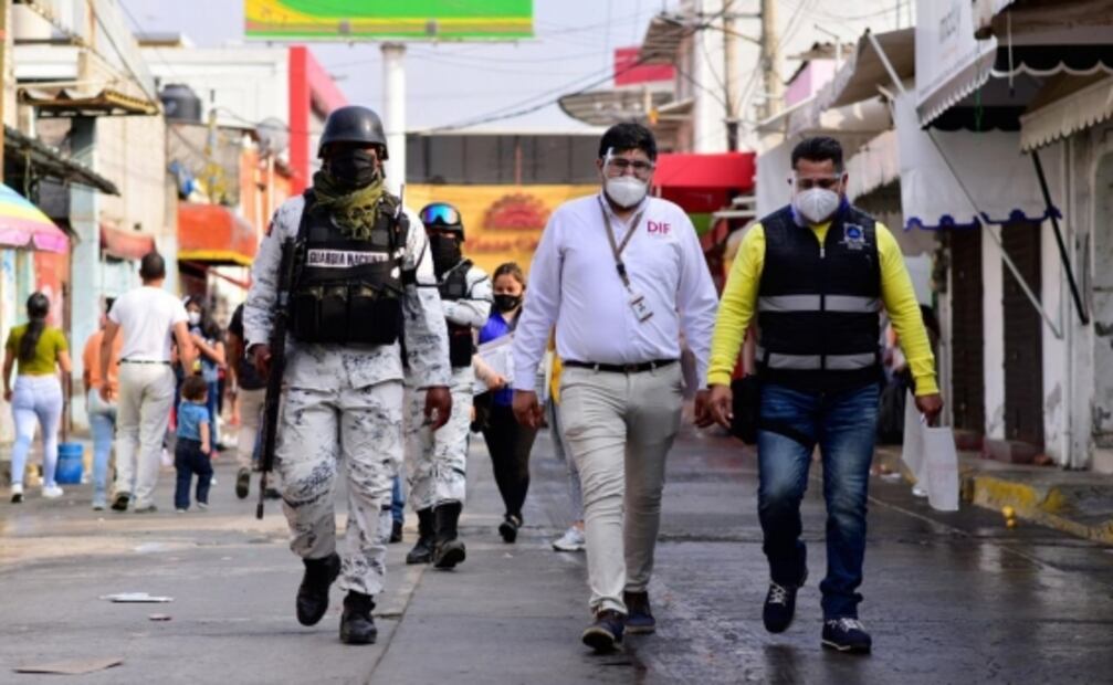 Ante semáforo rojo, Chalco implementa operativo para verificar medidas sanitarias en comercios