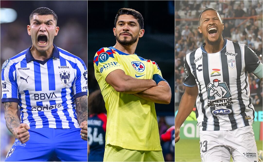 Rayados, América y Pachuca, los representantes de la Liga MX. FOTO: ESPECIAL