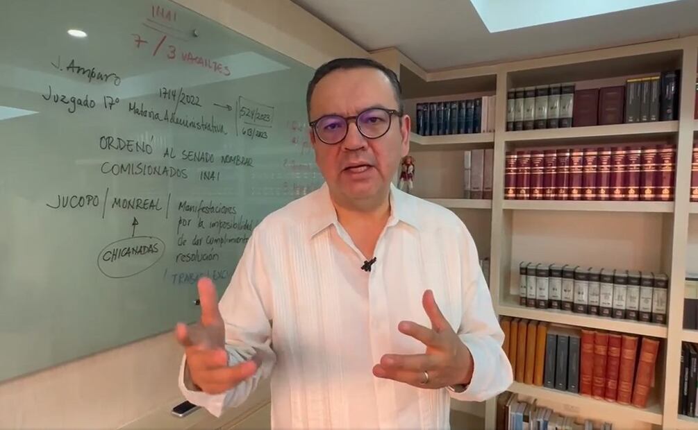 Germán Martínez, de Grupo Plural FOTO: tomada de video (Facebook Grupo Plural)