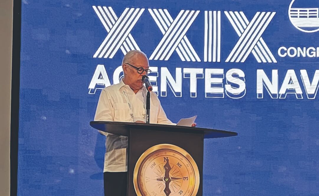 Fernando Con y Ledesma en el 29 Congreso de Agentes Navieros. Foto Especial