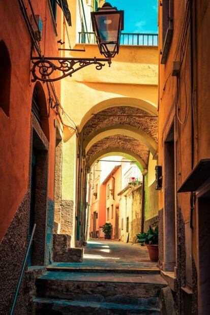 Estas villas italianas sobre acantilados parecen de cuento