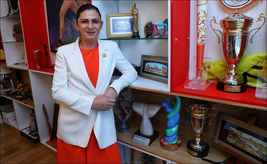 Ana Gabriela Guevara recordó su hazaña en Atenas 2004 / Foto: Fernanda Rojas - EL UNIVERSAL