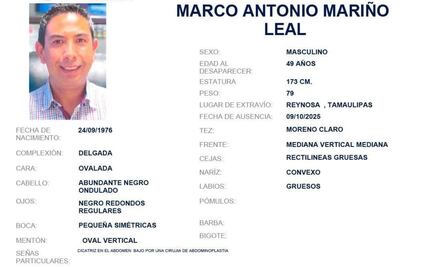 Fiscalía de Tamaulipas confirma desaparición de vicepresidente de Federación de Cámaras de Comercio