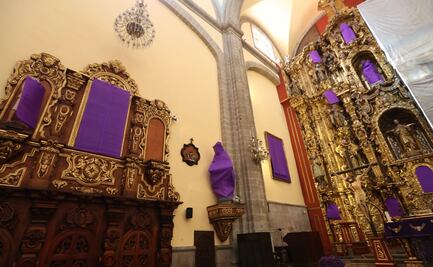 Iglesia de CDMX cubre imágenes de vírgenes en apoyo a mujeres 
