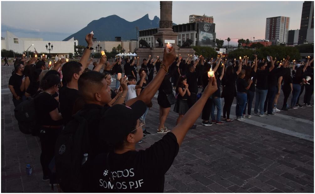 Realizan marcha "fúnebre" por Reforma Judicial en Nuevo León. Foto: Emilio Vázquez / EL UNIVERSAL