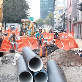 Obras en Chapultepec molestan a peatones 
