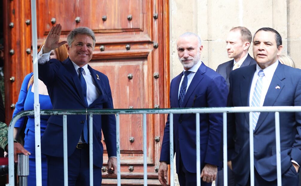 Michael McCaul en Palacio Nacional. Foto: Diego Simón/ EL UNIVERSAL