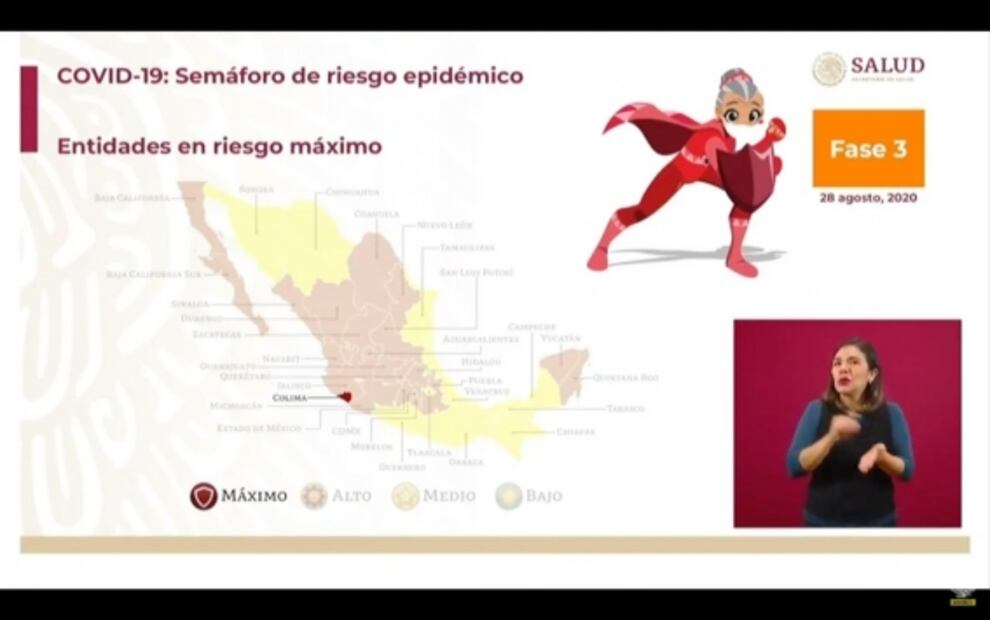 10 Mexican states are declared COVID-19 moderate risk areas