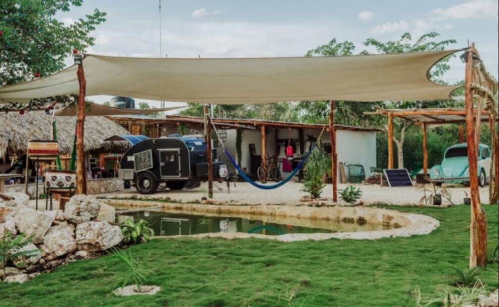 El vocho hotel para dormir en la selva mexicana