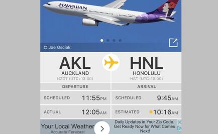 Avión "viaja en el tiempo" al despegar en 2018 y aterrizar en 2017