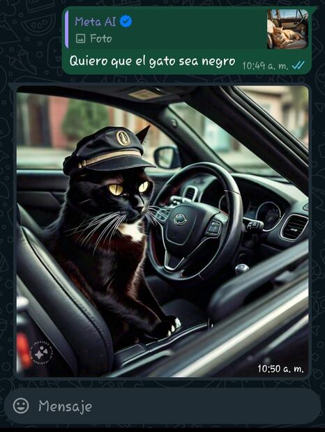 Meta AI de WhatsApp. Foto: EL UNIVERSAL