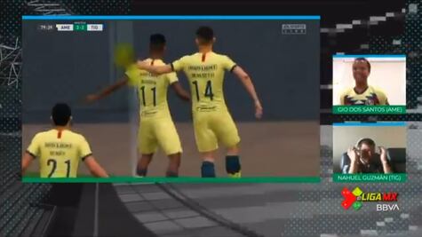 Giovani Dos Santos domina a Tigres y a Nahuel Guzmán en la eLiga MX