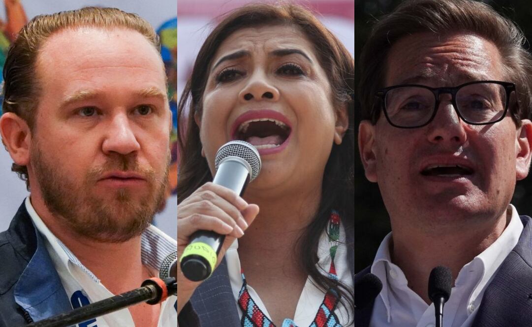 Santiago Taboada Cortina, Clara Brugada y Salomón Chertorivski. Fotos: Cuartoscuro