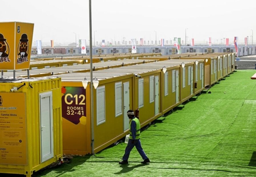 Así son las casas rodantes que Qatar instaló para los aficionados que asistan al Mundial