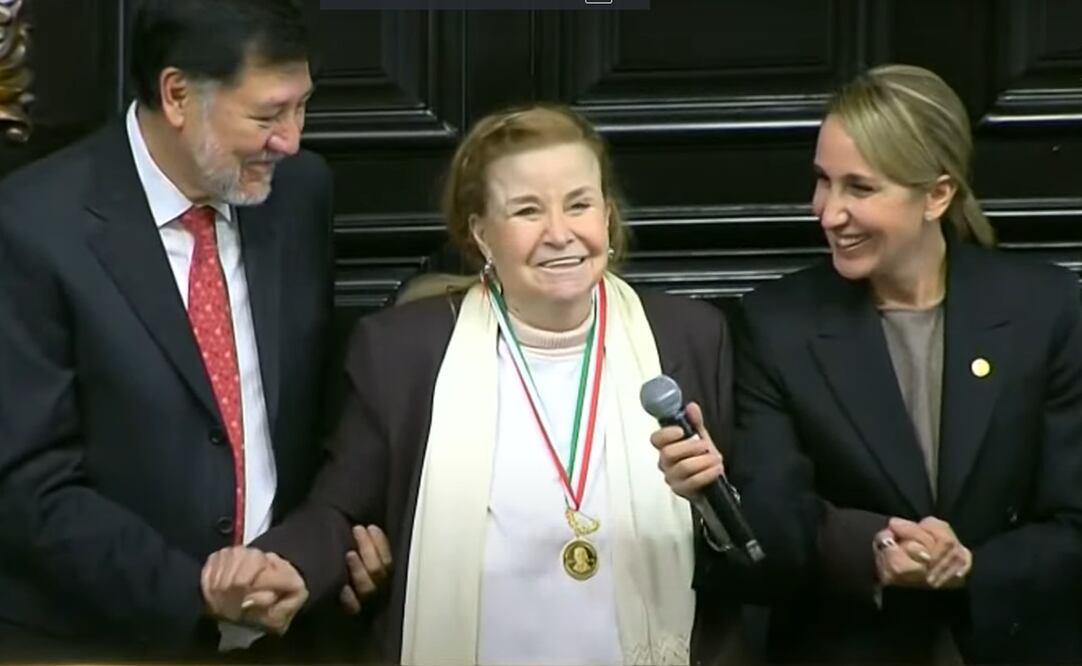 Medalla Belisario Domínguez 2023 a la periodista tamaulipeca Ninfa María Deándar Martínez. Foto: captura de pantalla