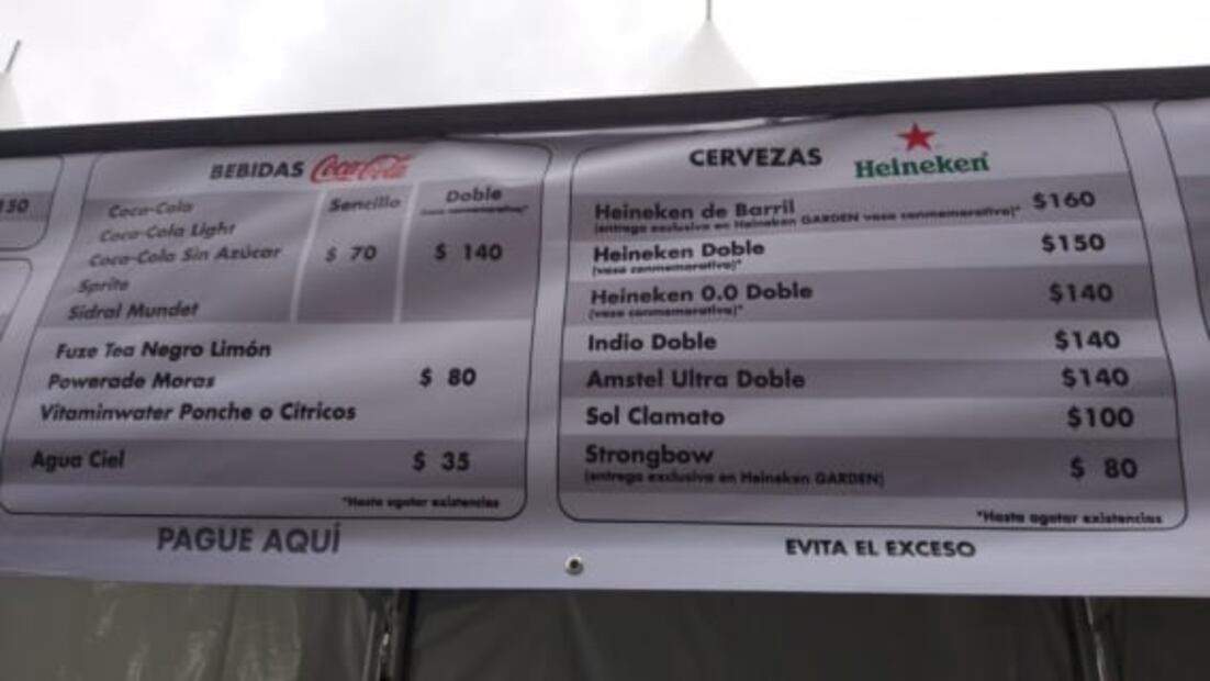 ¿Cuánto se gasta dentro del Gran Premio de México?