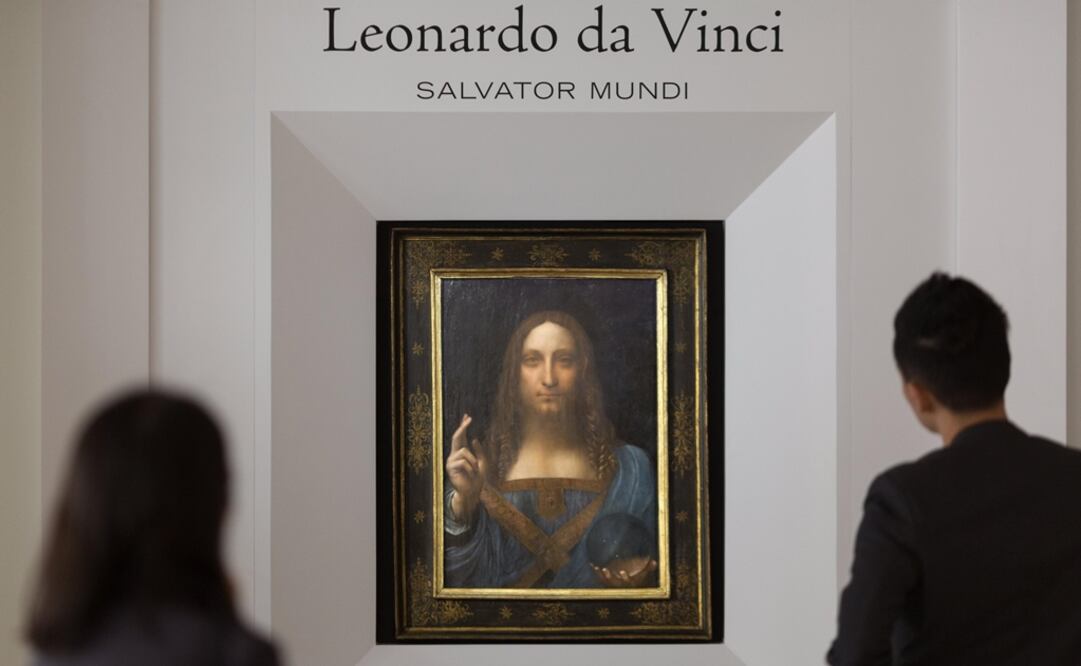 El "Salvator Mundi", atribuido a Leonardo da Vinci, se subastó por 450 millones de dólares en noviembre de 2017. Foto: EFE/ Jerome Favre