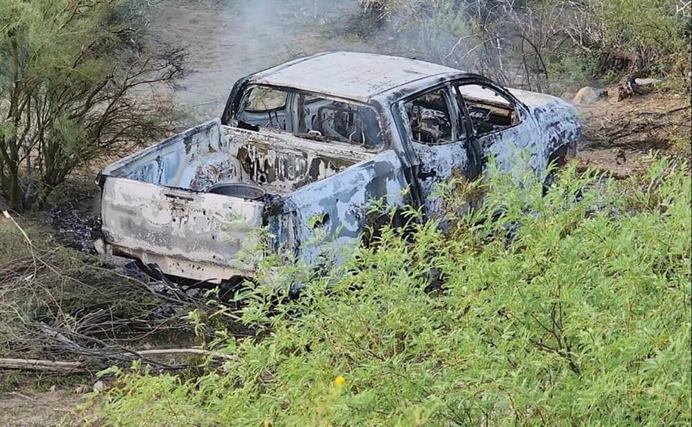 Enfrentamiento en Ejido El Claro en Sonora, deja dos heridos y un expendio incendiado; hay dos detenidos. Foto: Especial