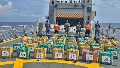 FOTOS: Asegura Marina cerca de dos toneladas de cocaína frente a las costas de Chiapas