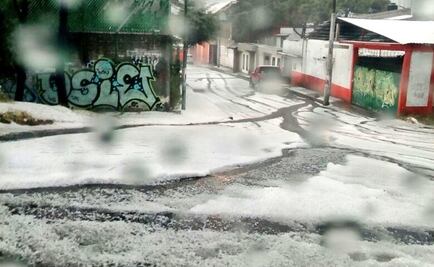 Así se cubrió la CDMX de granizo