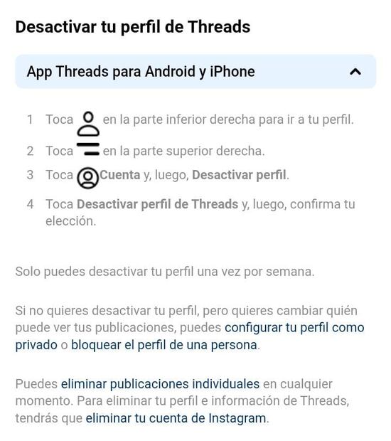 Foto: Captura de pantalla tomada de Threads