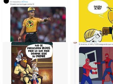 Los mejores memes de la victoria del América en el clásico con polémica incluida