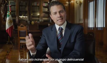 No se alcanzó el objetivo de dar paz: EPN; normalistas sí fueron incinerados, insiste