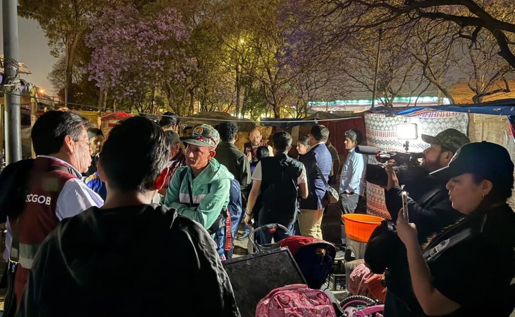 La Secretaría de Gobierno de la CDMX retiró un campamento de migrantes, que permanecía desde 2023 en avenida 100 Metros. (11/03/2025) Foto: Especial