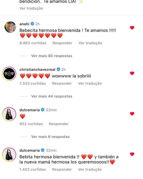 Los saludos a Maite Perroni. Fuente: Instagram @orbdbrasil