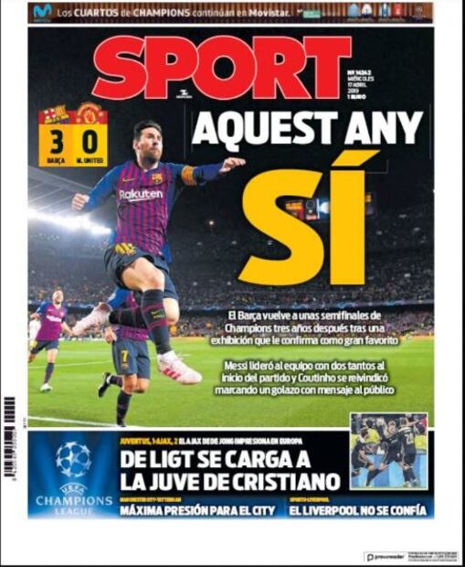 Las portadas en el mundo destacan la eliminación de Cristiano y la Juventus