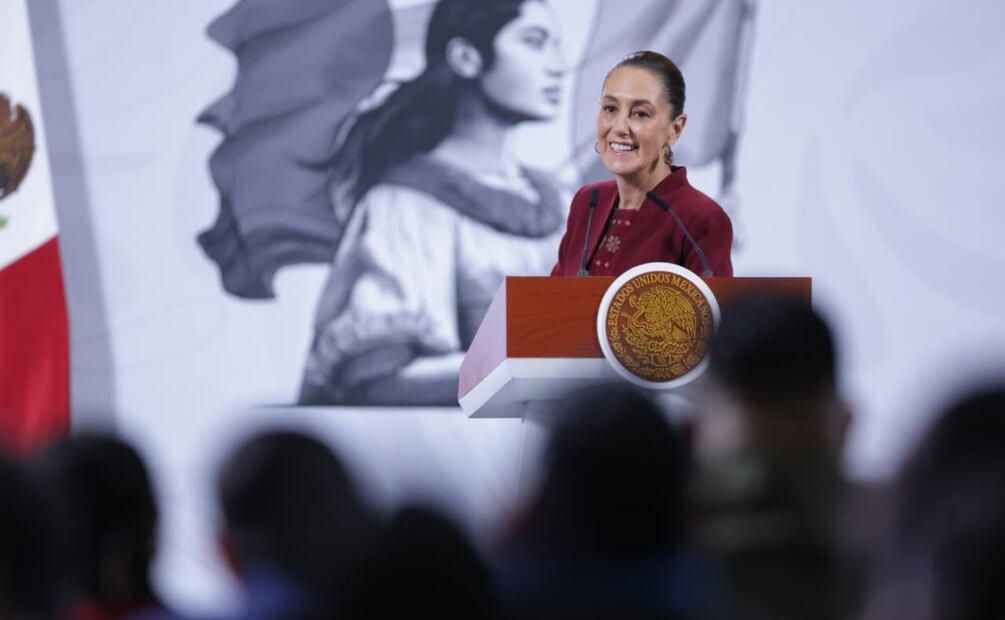 Conferencia mañanera de la presidenta Claudia Sheinbaum en Palacio Nacional (07/11/2025). Foto: Fernanda Rojas / EL UNIVERSAL