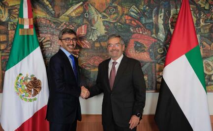México y Emiratos Árabes Unidos afianzan relación bilateral; canciller De la Fuente recibe a ministro de Asuntos Exteriores 