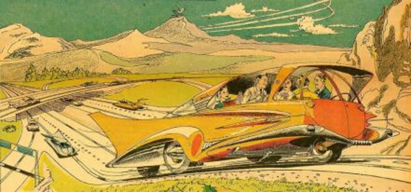Cómo imaginaban la industria automotriz del futuro