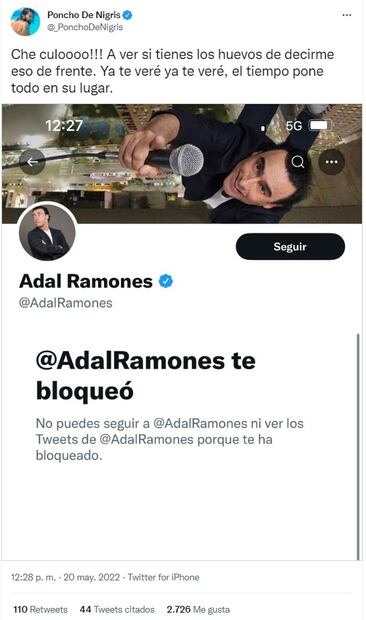 Poncho De Nigris le lanza advertencia a Adal Ramones