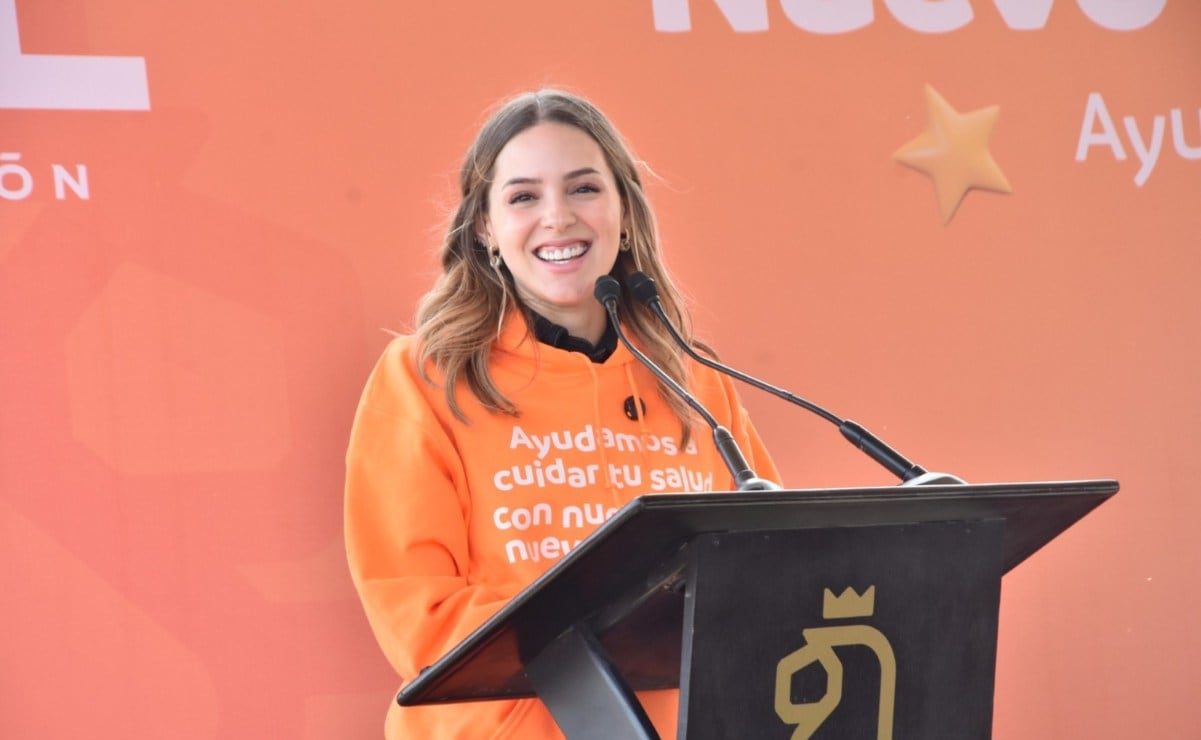 Máynez destapa a Mariana Rodríguez como candidata a la gubernatura de NL. FOTO: EMILIO VAZQUEZ/ EL UNIVERSAL