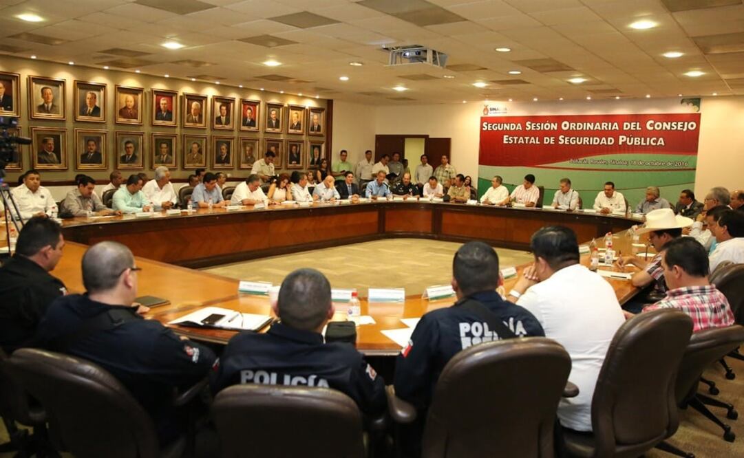 El gobernador de Sinaloa, Mario López Valdez presidió la Segunda Sesión Ordinaria del Consejo Estatal de Seguridad Pública de Sinaloa (Foto: Especial)