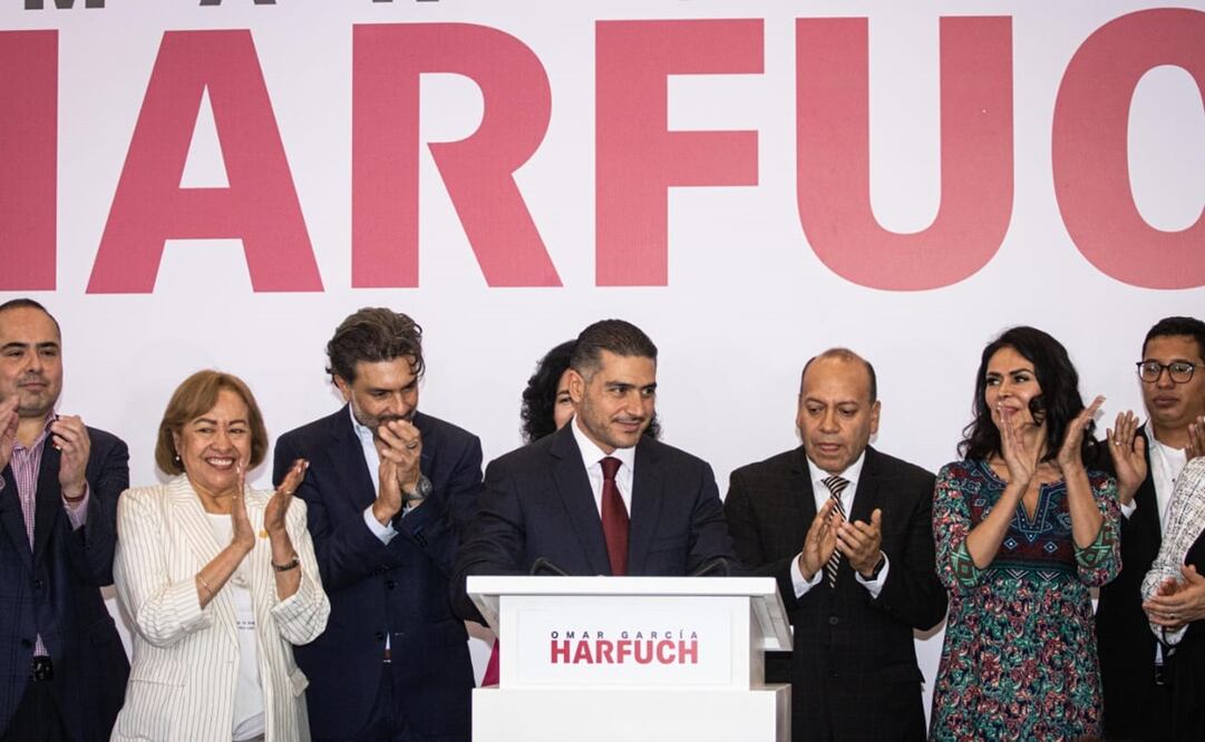 Anuncio de García Harfuch. FOTO: Gabriel Pano/ EL UNIVERSAL/