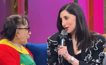 María Antonieta de las Nieves, vestida de "La Chilindrina", conmueve junto a la actriz que la interpretó en serie de Chespirito
