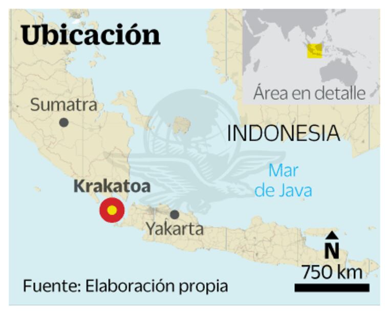 Ascienden a 222 muertos y 843 heridos por un tsunami en Indonesia
