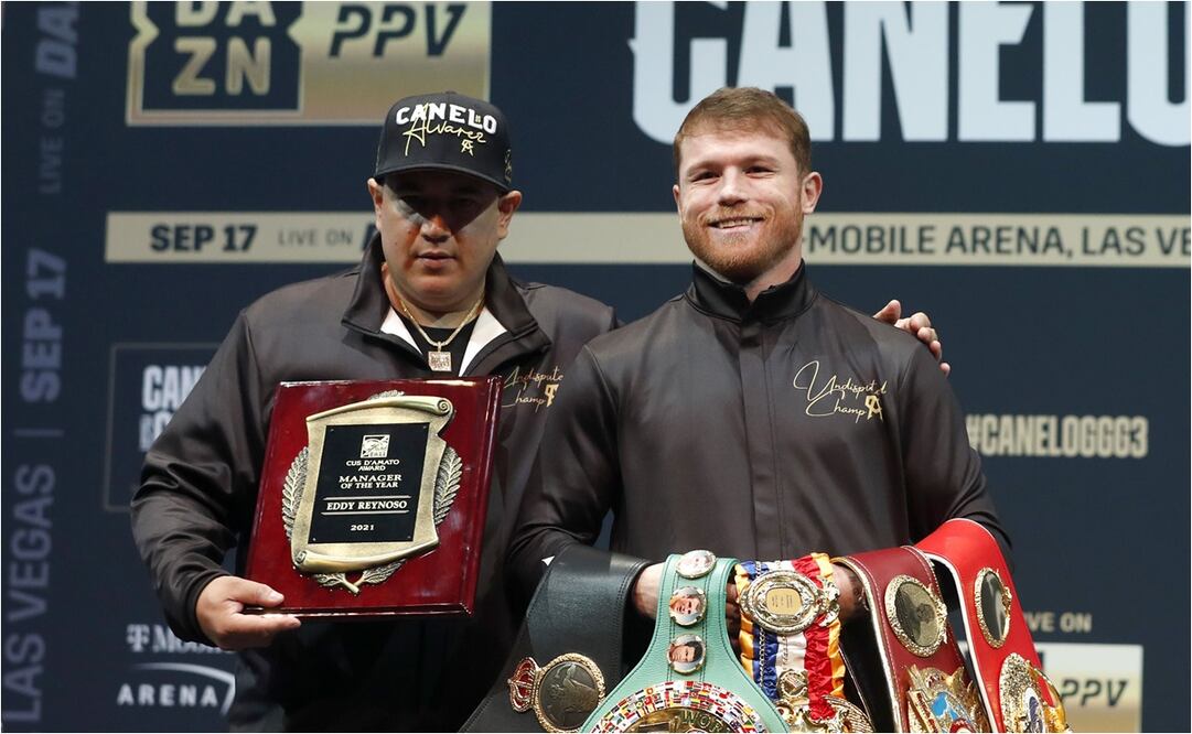 Canelo Álvarez desobedece a Eddy Reynoso por querer noquear a Golovkin / FOTO: AFP