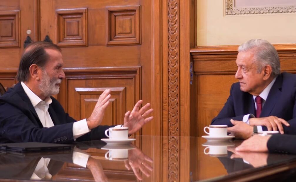 Epigmenio Ibarra y AMLO Foto: Captura de pantalla