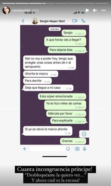 Sergio Mayer Mori deja vestida y alborotada a su hija y Natalia Subtil lo exhibe 