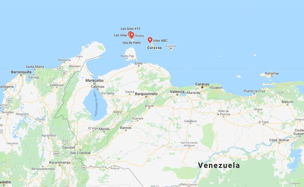 Bonaire es una pequeña isla situada frente a las costas de Venezuela. Foto: Google Maps