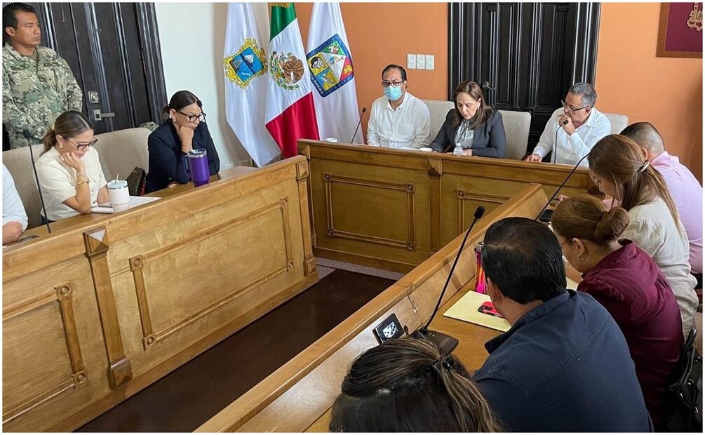 Rinde protesta nuevo comisario de seguridad pública de Guaymas, Sonora este 4 de octubre de 2024. Foto: Especial