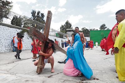 Pasión de Cristo llega a los penales