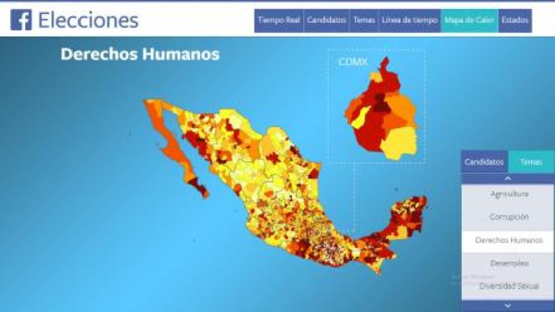 Relación México- EUA se posiciona en Facebook, previo al debate